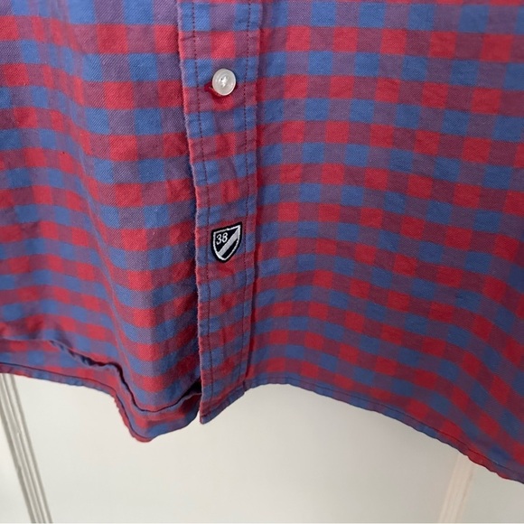Cremieux Classics Shirt Button Down Plaid Long Sleeve Red & Blue Cotton Size XXL - Picture 3 of 10
